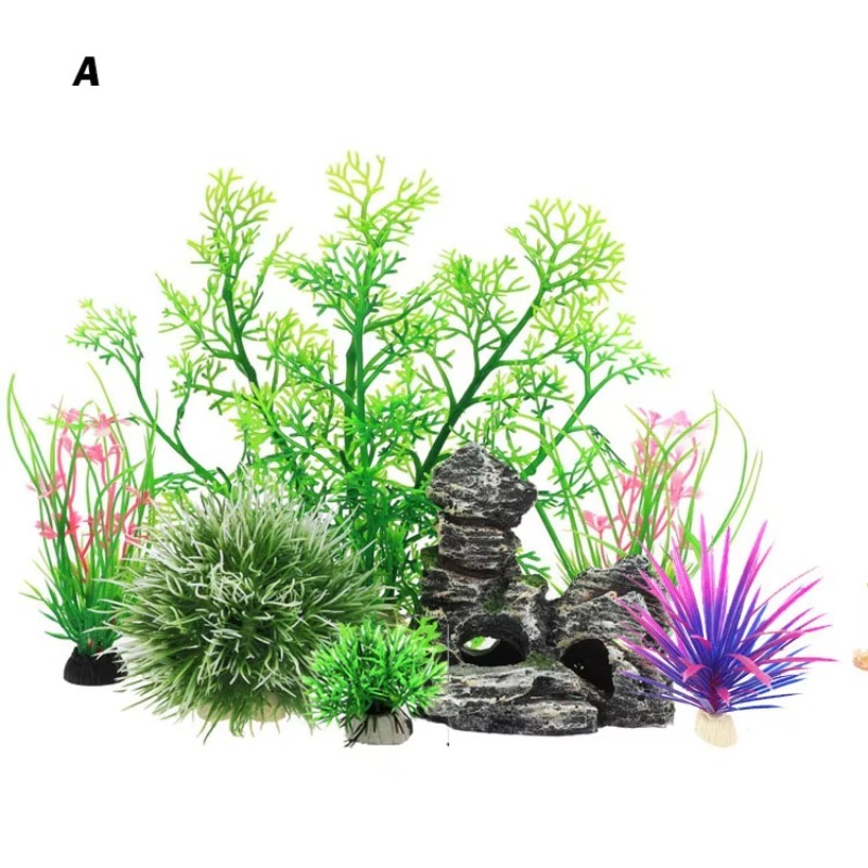 Aquarium Plants For Sale - 10 قطع من النباتات البلاستيكية الاصطناعية