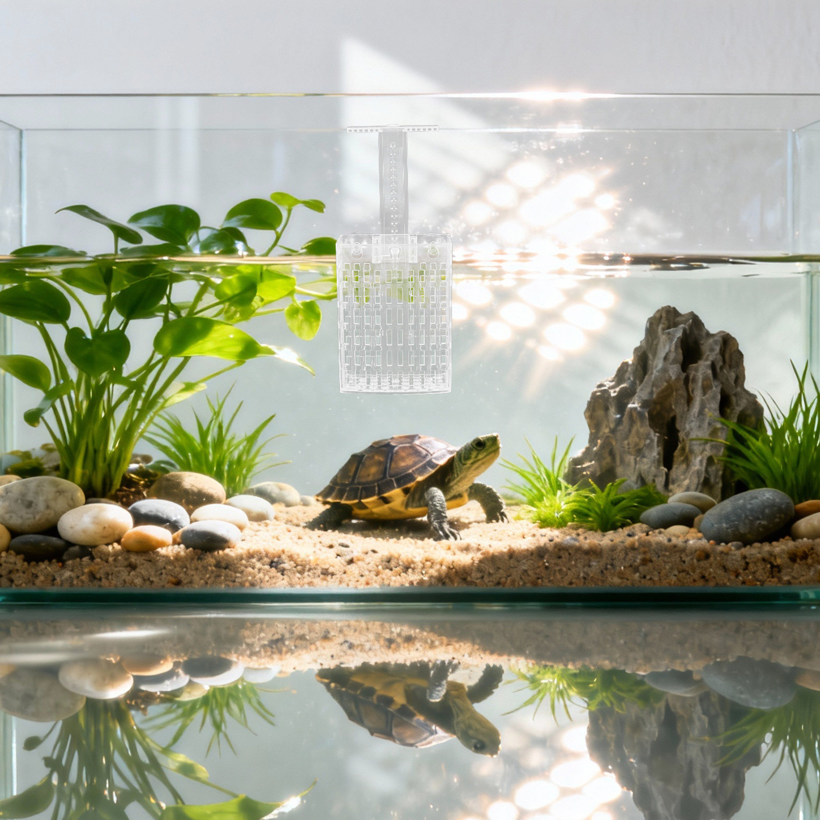Aquarium Planted Fish Tank - مجموعة من 2 حامل نباتات حوض