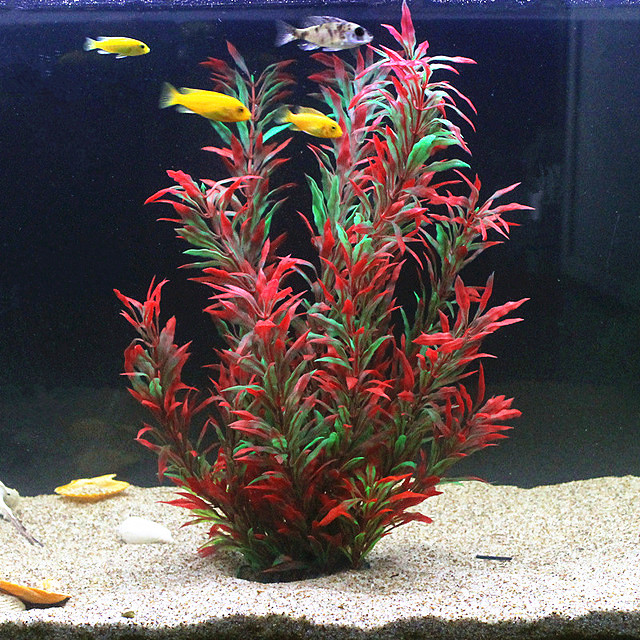 Aquarium Planted Fish Tank - نباتات اصطناعية نادرة لأحواض السمك بطول