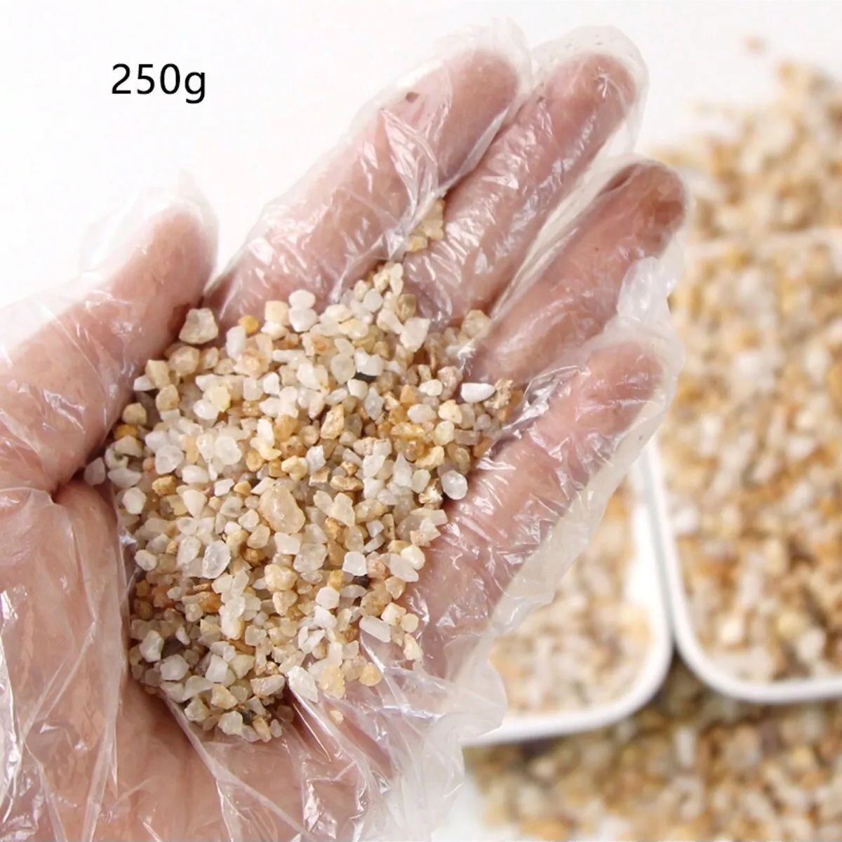 1 قطعة-250 جرام بلورات الطبيعي - مراجعة Aquarium Planted Sand وسعره