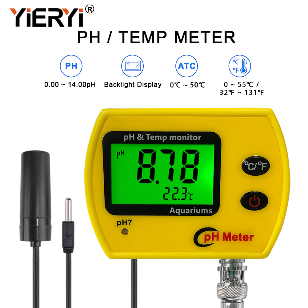 Yieryi PH متر مع الخلفية على ا - مراجعة Planted Aquarium Test Kit وسعره