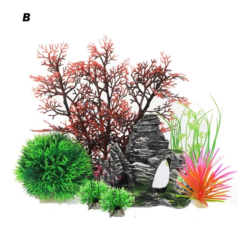 10 قطع من النباتات البلاستيكية - مراجعة Aquarium Plants For Sale وسعره
