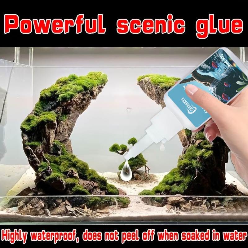 غراء لتنسيق أحواض السمك، لاصق  - مراجعة Planted Aquarium Moss وسعره