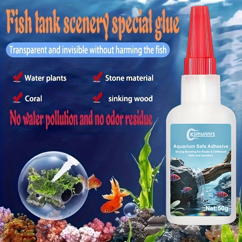 غراء لتنسيق أحواض السمك، لاصق  - مراجعة Planted Aquarium Moss وسعره