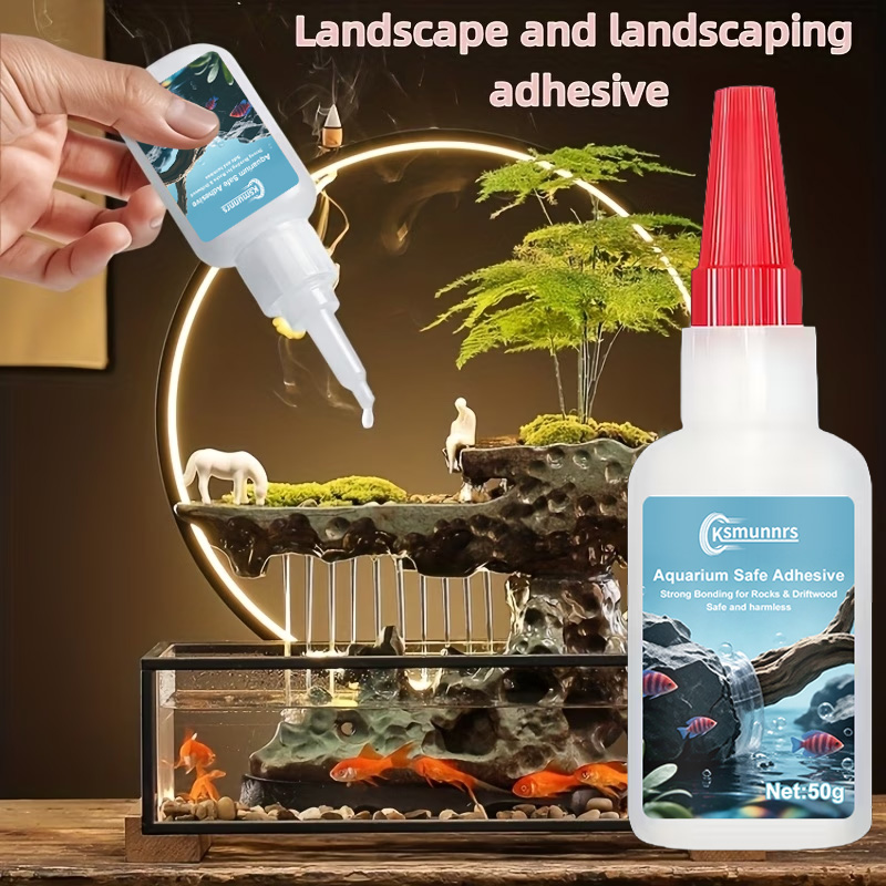 غراء لتنسيق أحواض السمك، لاصق  - مراجعة Planted Aquarium Moss وسعره