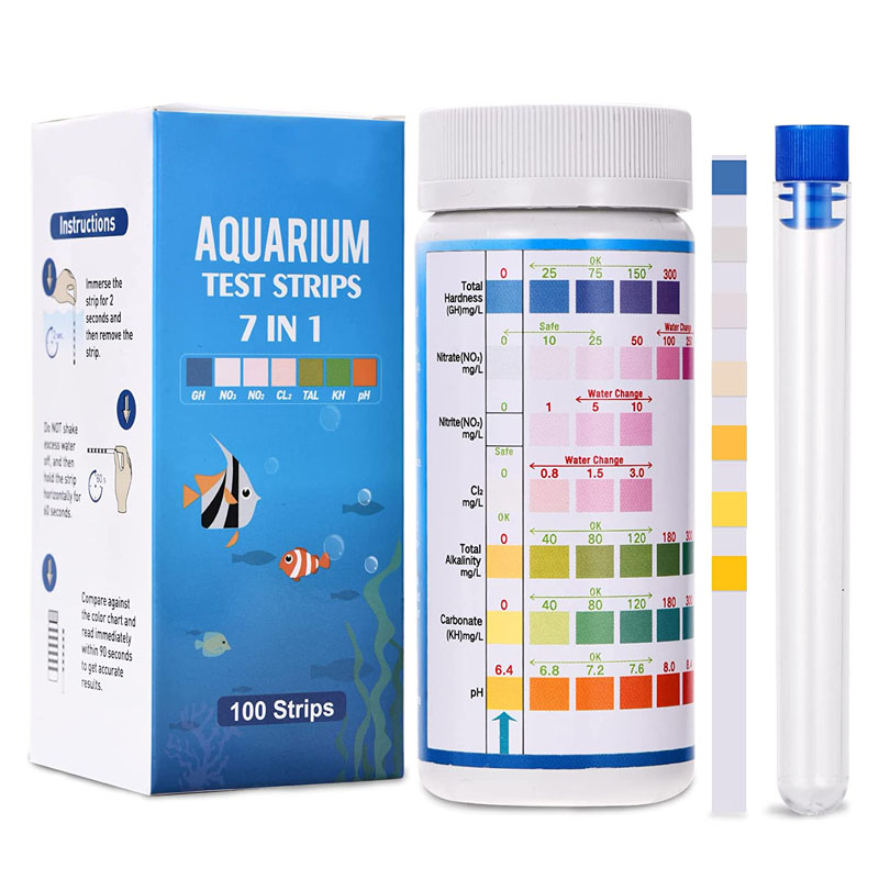 7-IN-1 شرائط اختبار حوض السمك  - مراجعة Planted Aquarium Test Kit وسعره