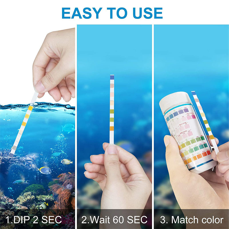 7-IN-1 شرائط اختبار حوض السمك  - مراجعة Planted Aquarium Test Kit وسعره