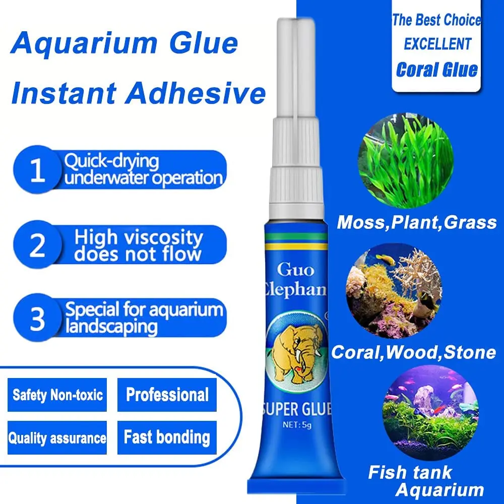 خزان الأسماك المناظر الطبيعية  - مراجعة Aquarium Plant Glue Gel وسعره