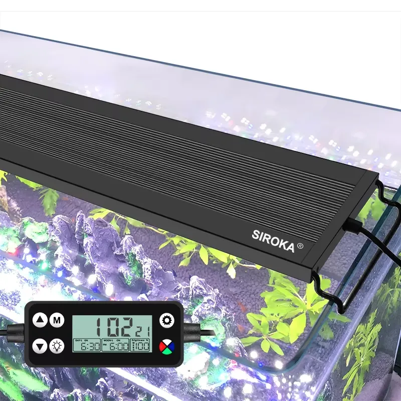 إضاءة حوض السمك LED كاملة الطي - مراجعة Aquarium Planted Fish Tank وسعره