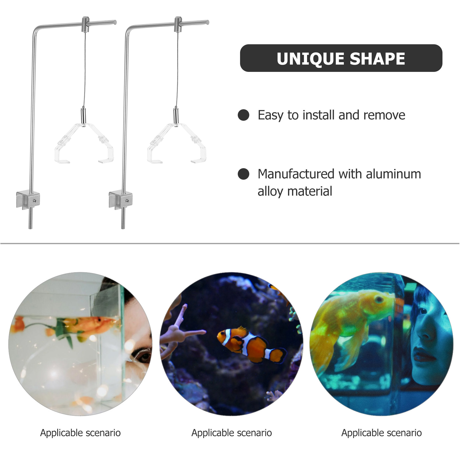 2 قطعة حامل مصباح حوض السمك مع - مراجعة Aquarium Planted Fish Tank وسعره
