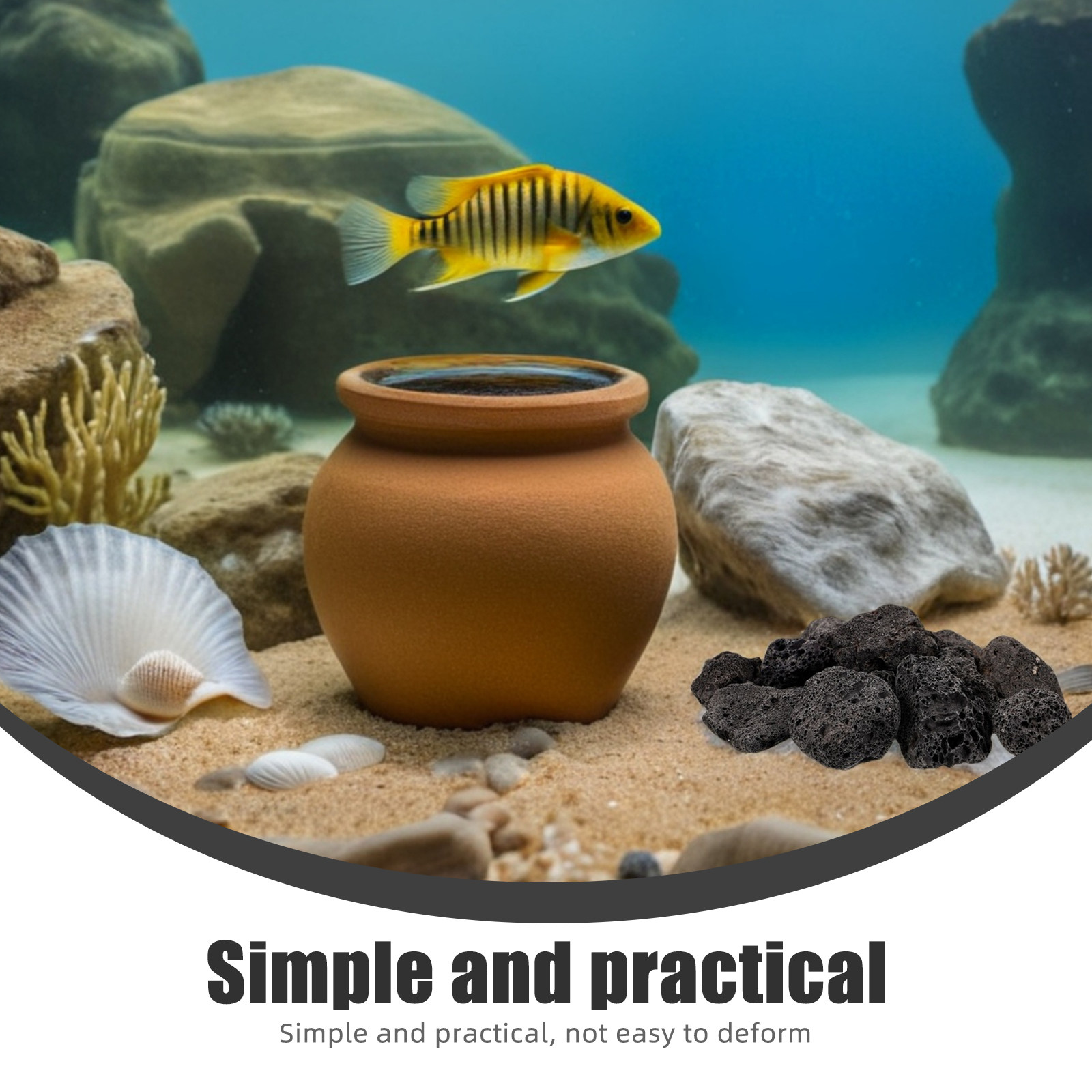 حزمة واحدة من أحجار الحمم البر - مراجعة Aquarium Planted Fish Tank وسعره